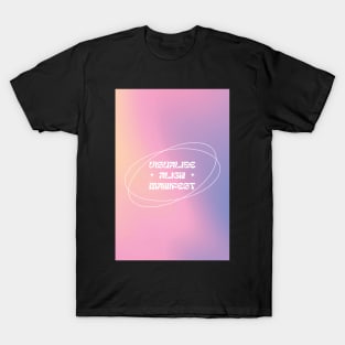 Positive Affirmation Pink Aesthetic Aura T-Shirt